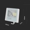 Naświetlacz LED solarny V-TAC 20W biały IP65 pilot timer VT-60W 6400K 1650lm